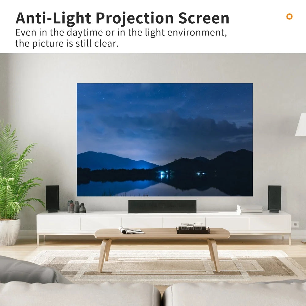 100 Inch Portable Metal Projector Screen 16:9 Foldable Projection Screen F9963