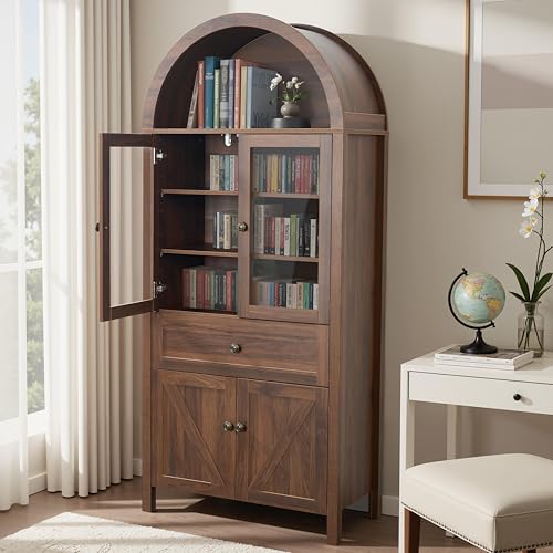 Pantry Cabinet with Drawer, 2 Cabinets and 6 Door Shelves, Adjustable Shelves, 71.65" C8055