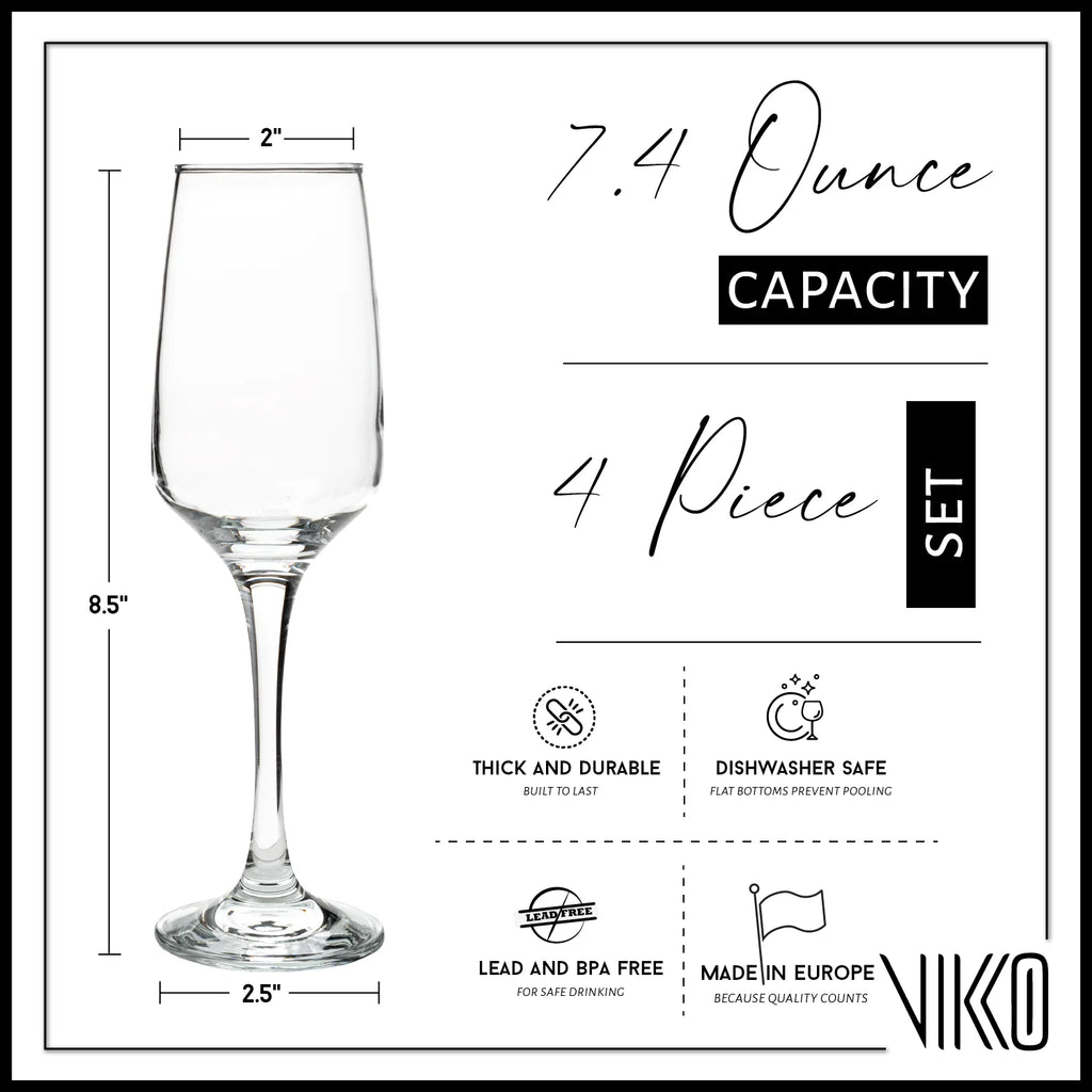 Champagne Flutes Set of 4 R3833