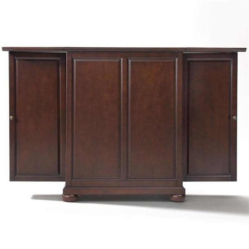 Expandable Home Bar Cabinet in Vintage Mahogany W303