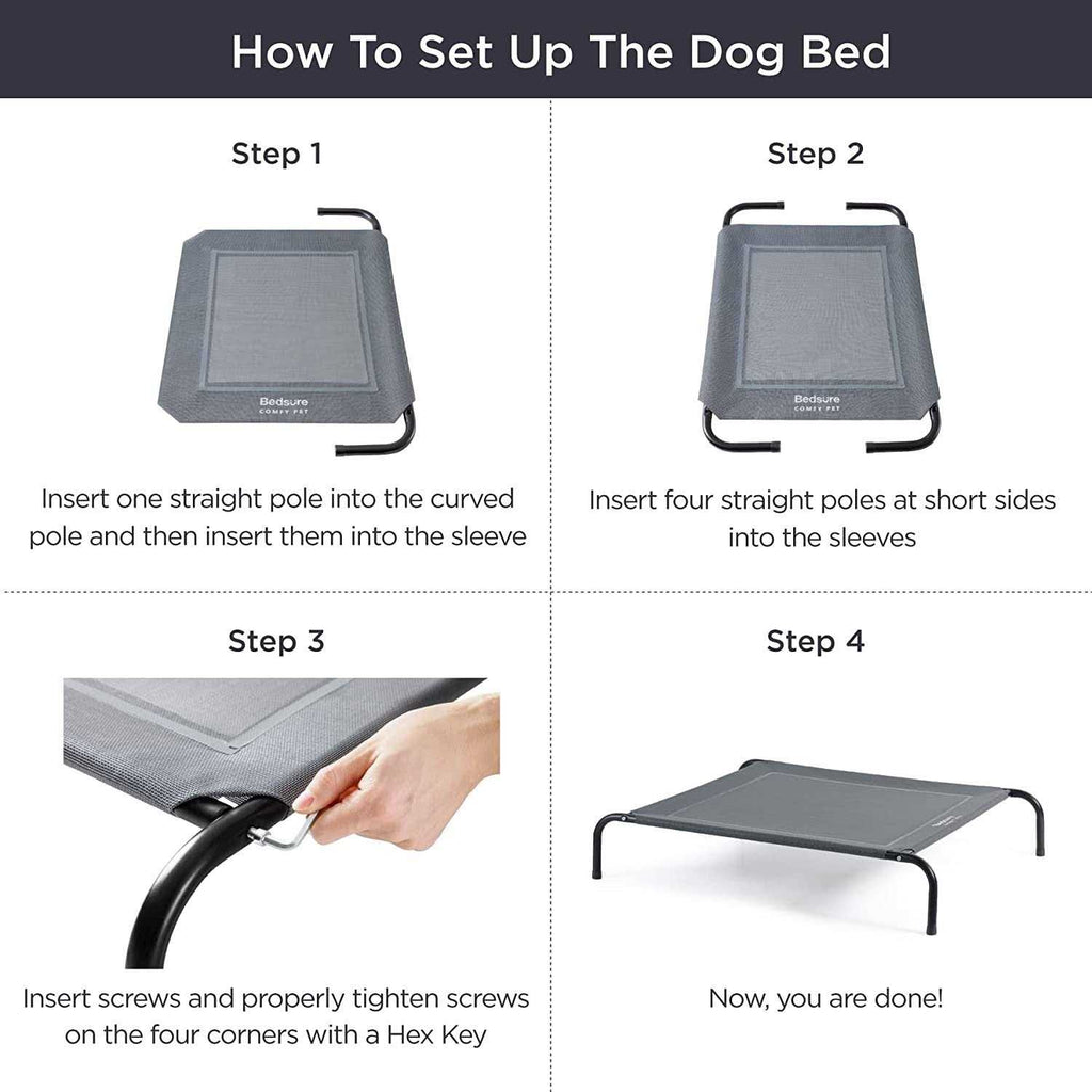 Large Elevated Cooling Outdoor Dog Bed Y619