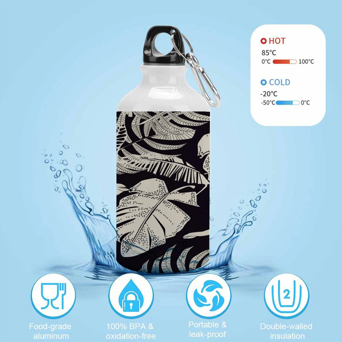 400ml Aluminum Sport Water Bottle with Twist Cap R897