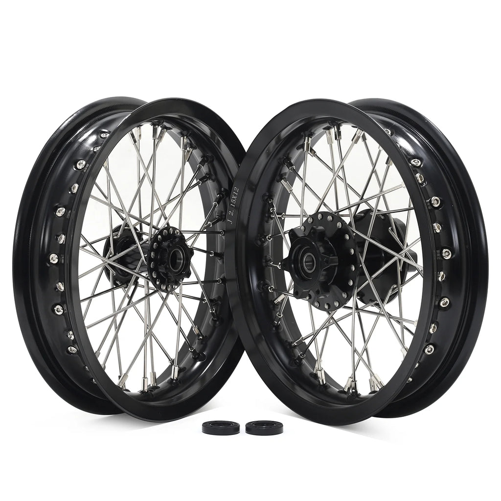 12"x2.15" Complete Wheels Rim Hubs for Electric Dirt Bike B4161