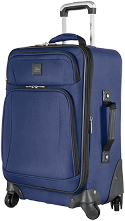 Softside Carry-On Luggage with Wheels, 20 inch, Surf Blue R221