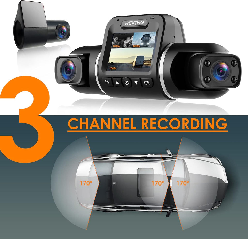 Full HD Dual Camera Dash Cam with Infrared Night Vision L831