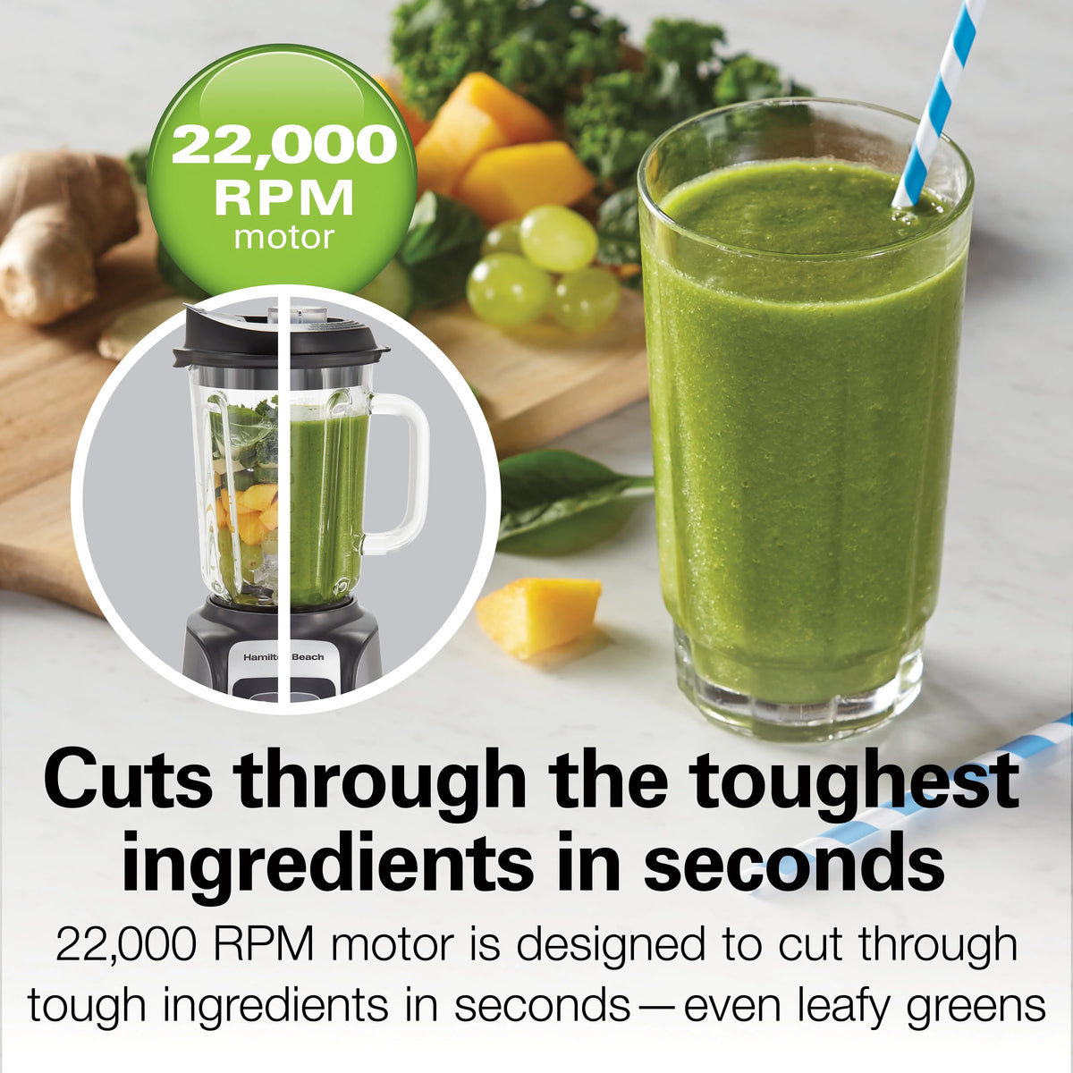 48oz BPA-Free Glass Jar Blender S95737