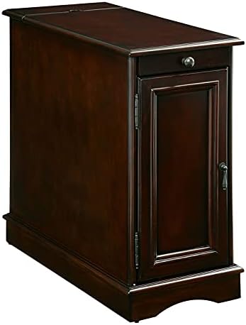 Gray Wood Storage End Table P53341