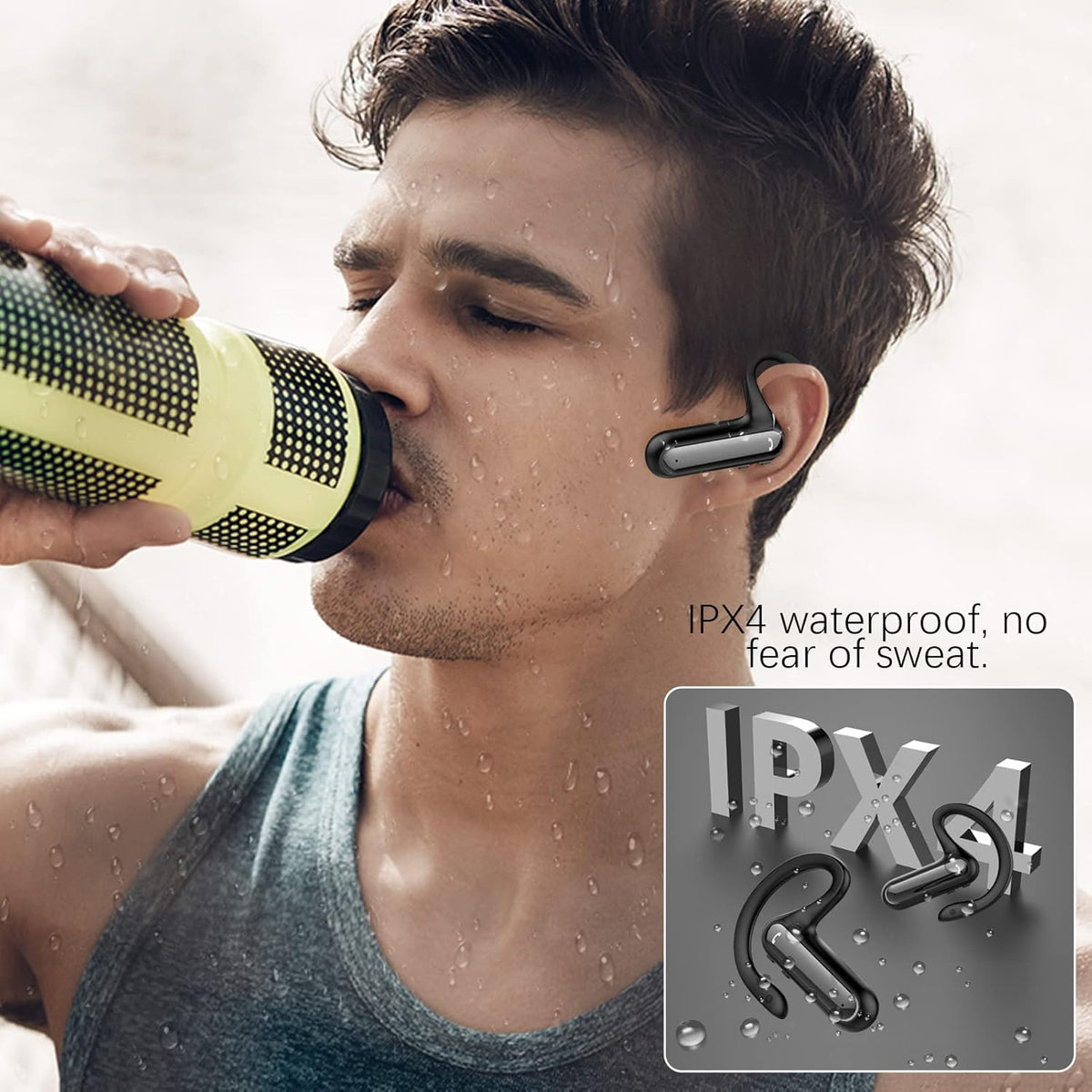 Open Ear Wireless Earbuds with Earhooks and Charging Case S219