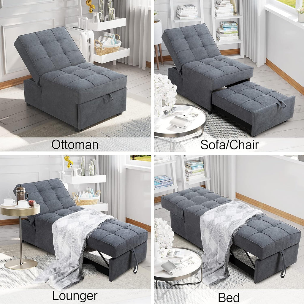 Convertible Chair Sofa Bed with Adjustable Backrest Z3010