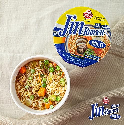 Jin Ramen Mild Instant Cup Noodle 65g 6 Pack N6725