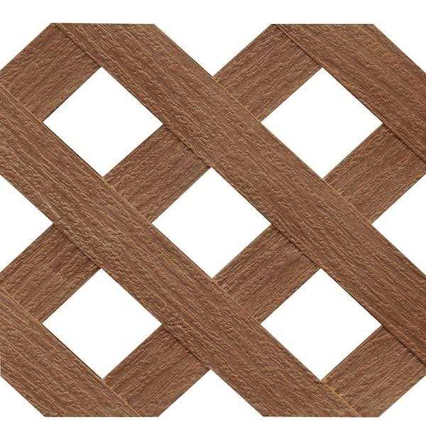 4 ft x 8 ft Privacy Diamond Vinyl Lattice T502717