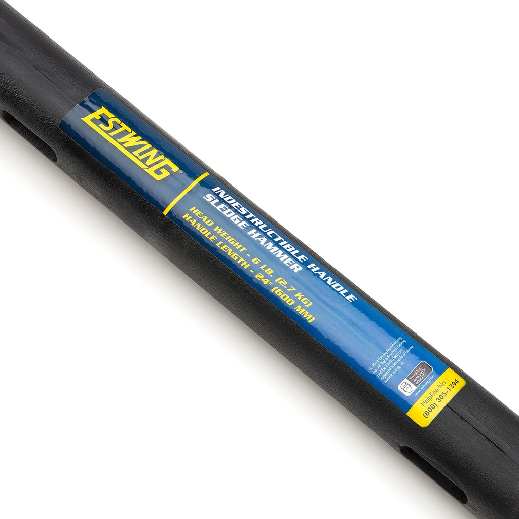 6-Pound Hard Face Sledge Hammer with 24-Inch Handle W12002