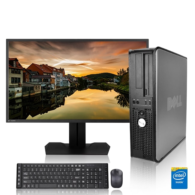 Restored Dell Optiplex Desktop Computer 3.0 GHz Core 2 Duo Tower PC, 8GB, 1TB HDD, Windows 10 Home x64, 24" Monitor A847487