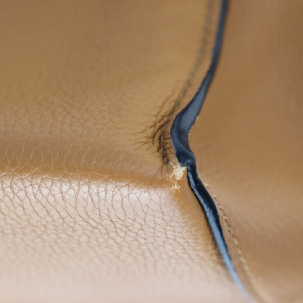 Camel Brown Calf Leather Shoulder Bag D440191
