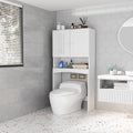 White Bathroom Shelf Over The Toilet Cabinet Organizer M2311