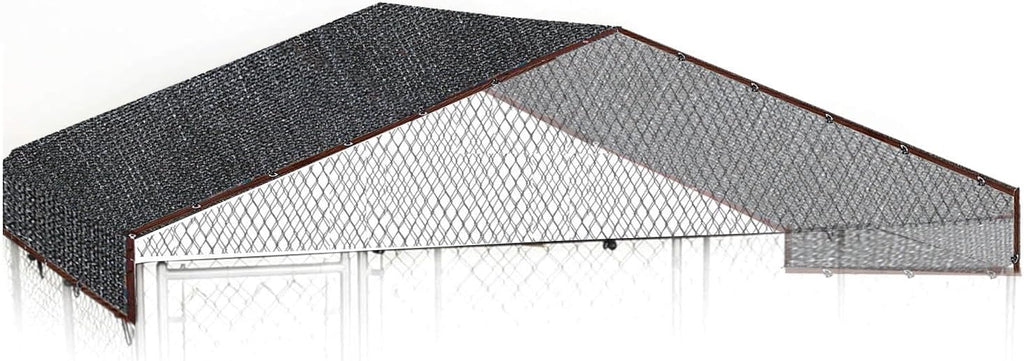 10 x 10 Feet Mesh Shade Panel with Grommets Dog Kennel Cover Y29310