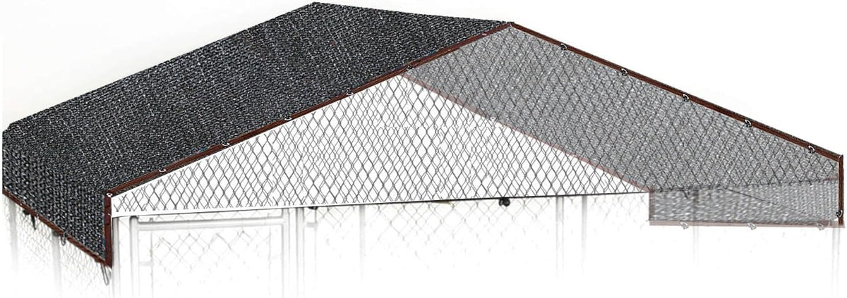 10 x 10 Feet Mesh Shade Panel with Grommets Dog Kennel Cover Y29310