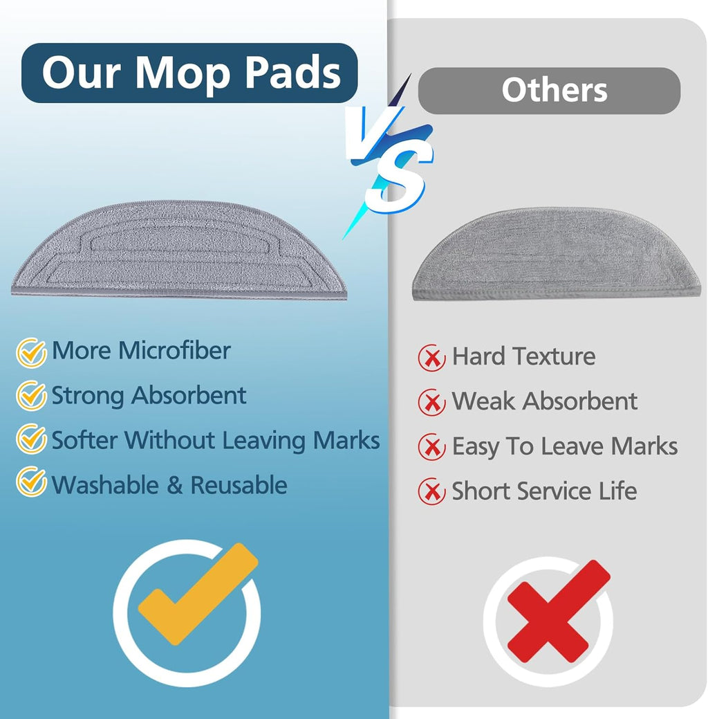 6 Pack Mop Pads for Robot Vacuum Cleaner J7471