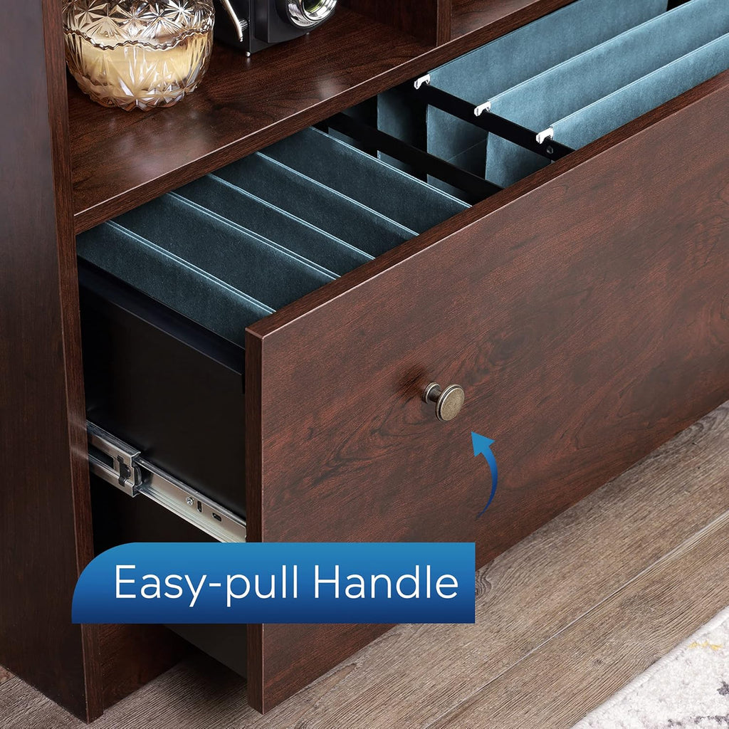 Cherry Wood File Cabinet with 1 Drawer W3997