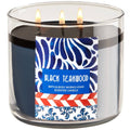 Black Teakwood 3-Wick Candle J76977