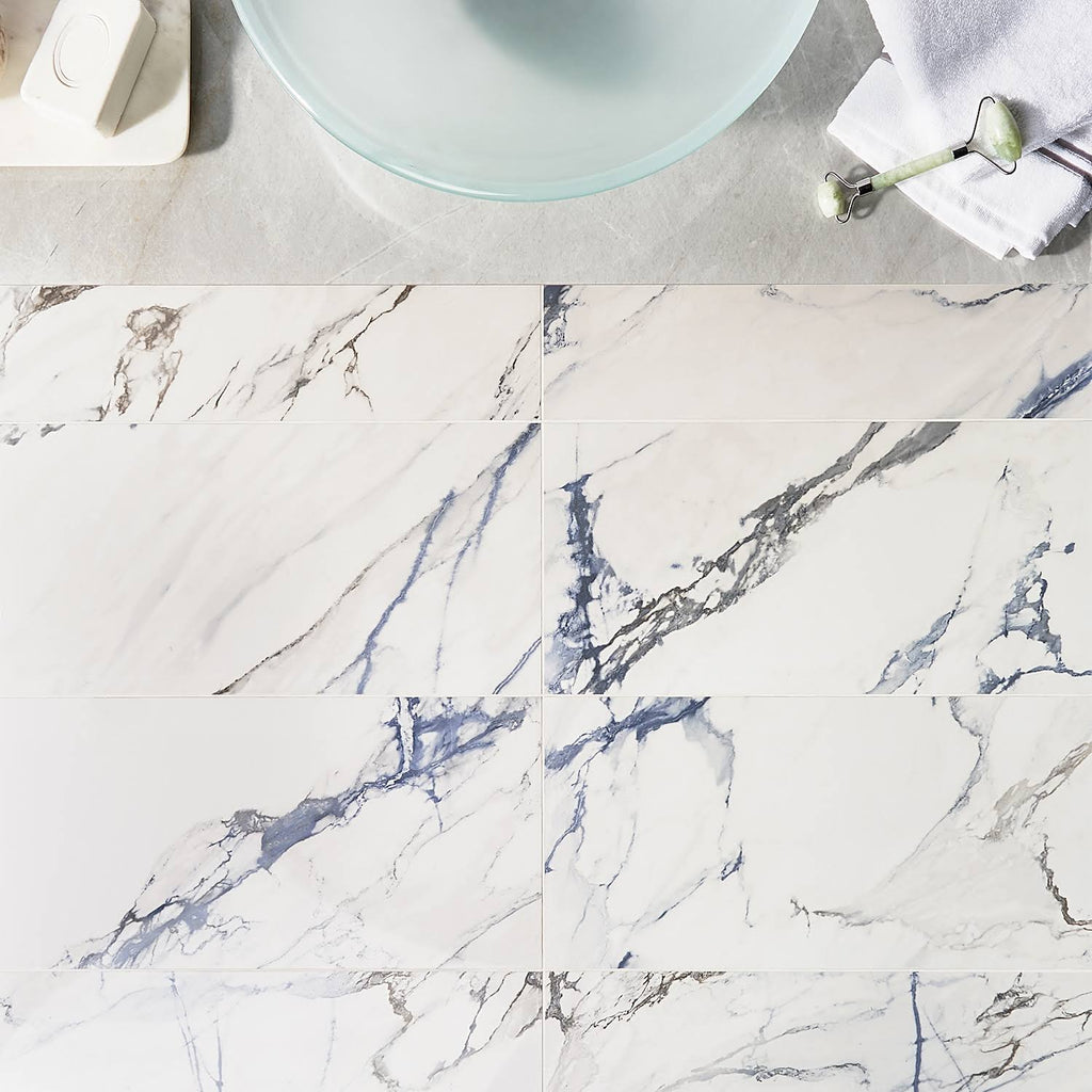 Polished Porcelain Floor and Wall Tile 12 in. x 24 in. 6-Piece H711603