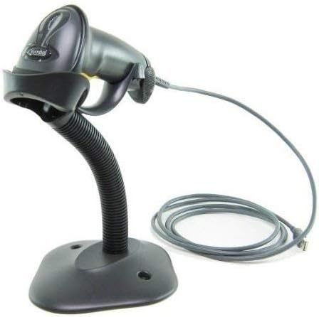 Black Handheld Barcode Scanner with Stand and USB Cable C35617