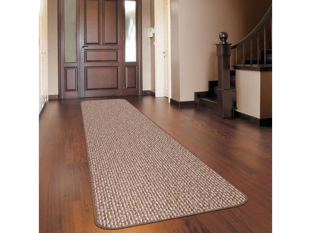 Praline Brown Skid-Resistant Carpet Runner Z941