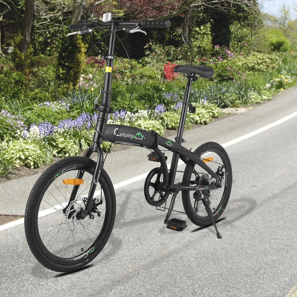 Black 7 Speed Folding Bike S26021