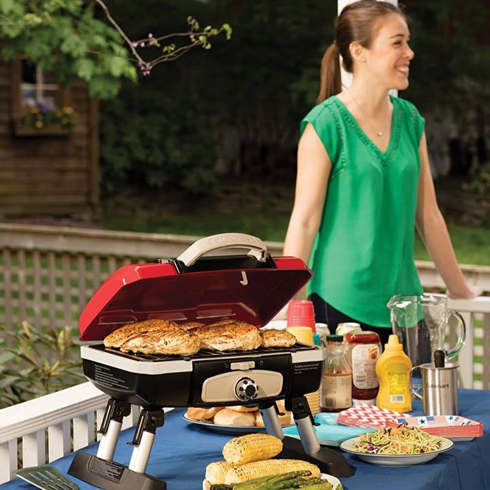 Red Portable Tabletop Gas Grill O54260