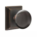 Half Dummy Door Knob with Wilshire Rose in Oil Rubbed Bronze J431