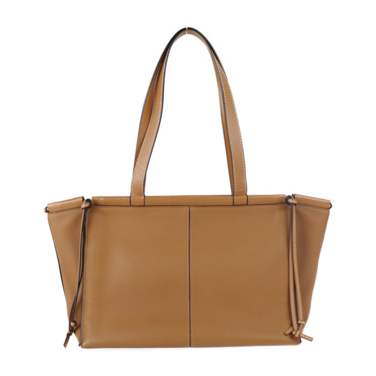 Camel Brown Calf Leather Shoulder Bag D440191