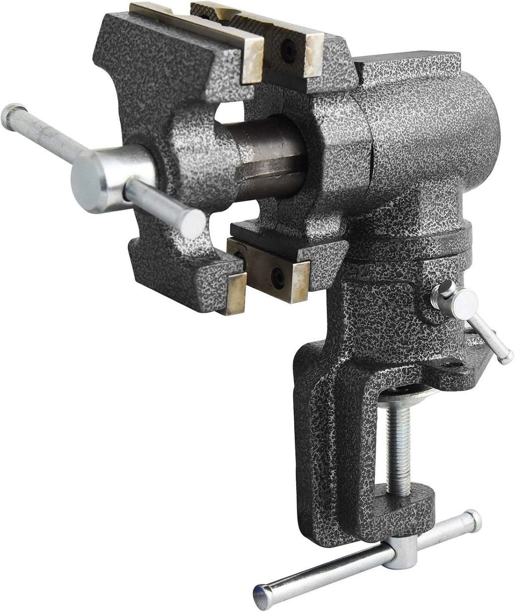 2-1/2 inch Mini Jaw Portable Clamp-on Table Bench Vise with Soft Jaw Covers F329