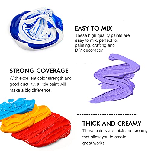 50 Colors 2oz Acrylic Paint Set M188322