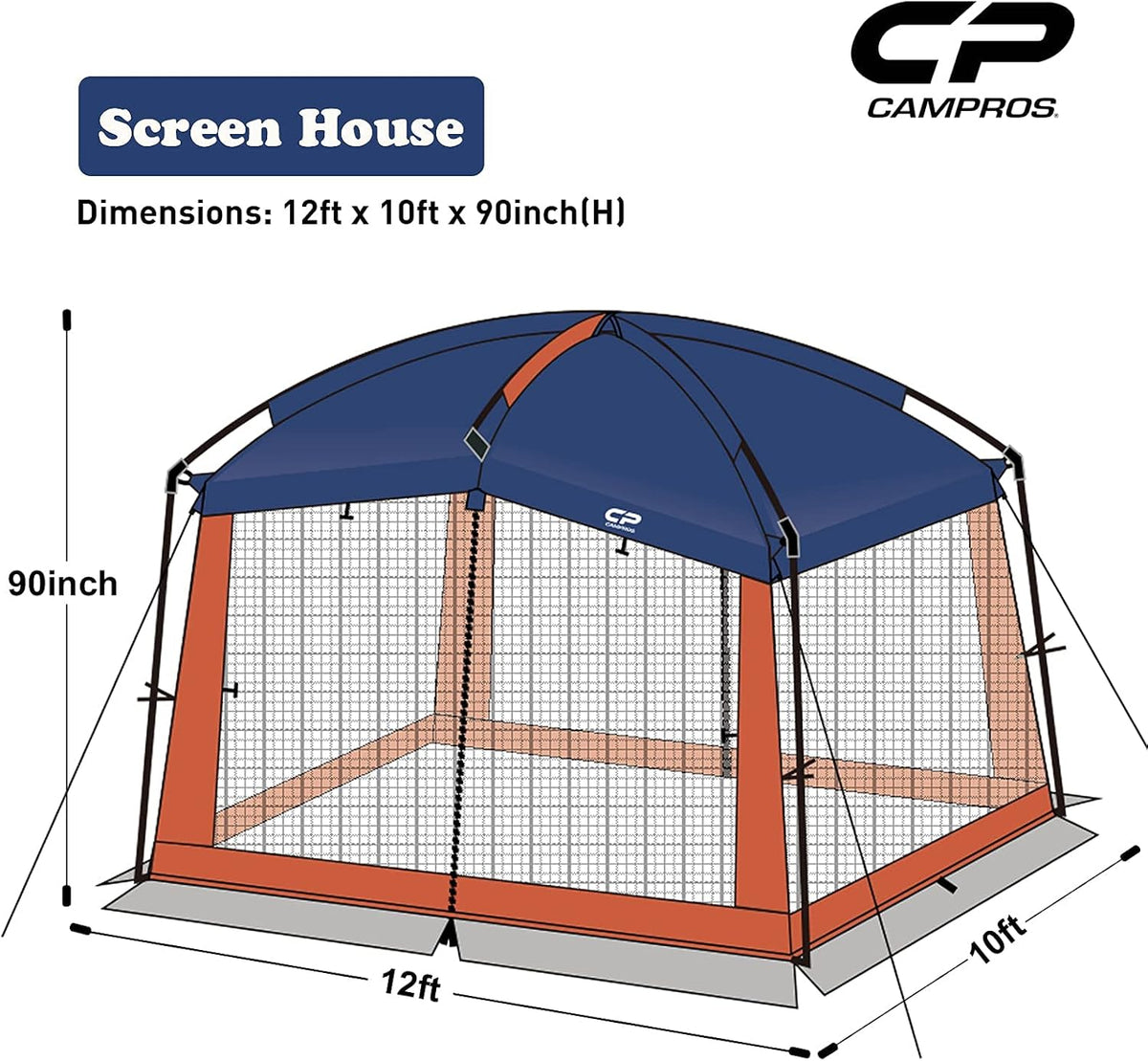 12 x 10 Ft Mesh Screen House Tent I632