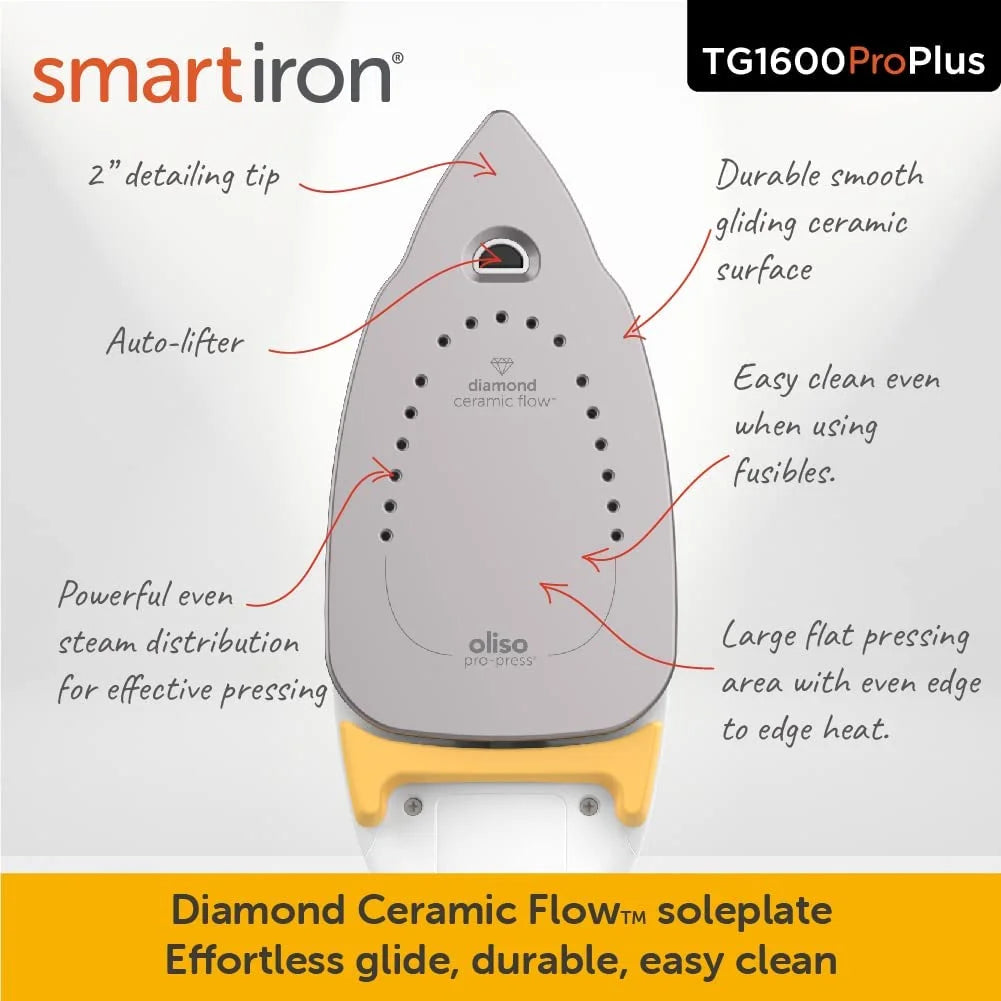 1800 Watt Yellow Steam Iron E561523
