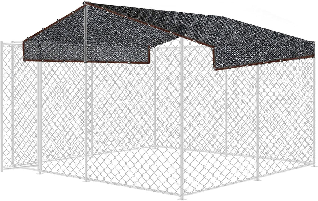 10 x 10 Feet Mesh Shade Panel with Grommets Dog Kennel Cover Y29310