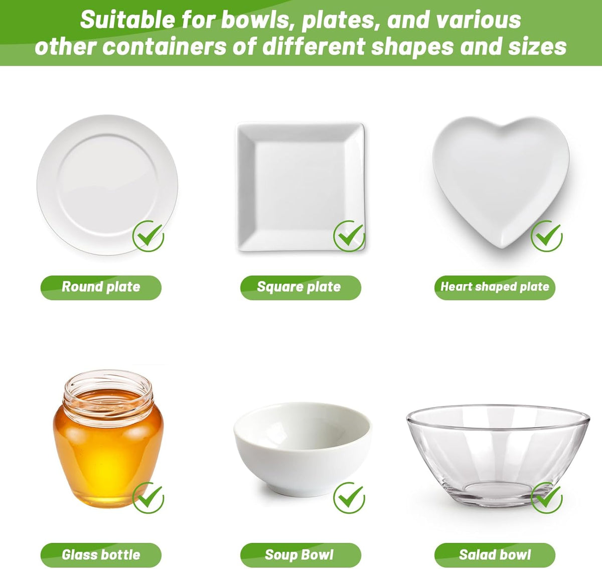 300Pcs Reusable Elastic Food Bowl Storage Covers V4703