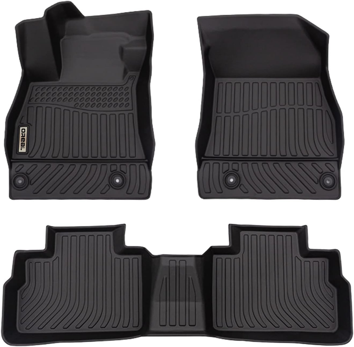 Black Floor Mats Liners Front Rear Custom Fit B679836