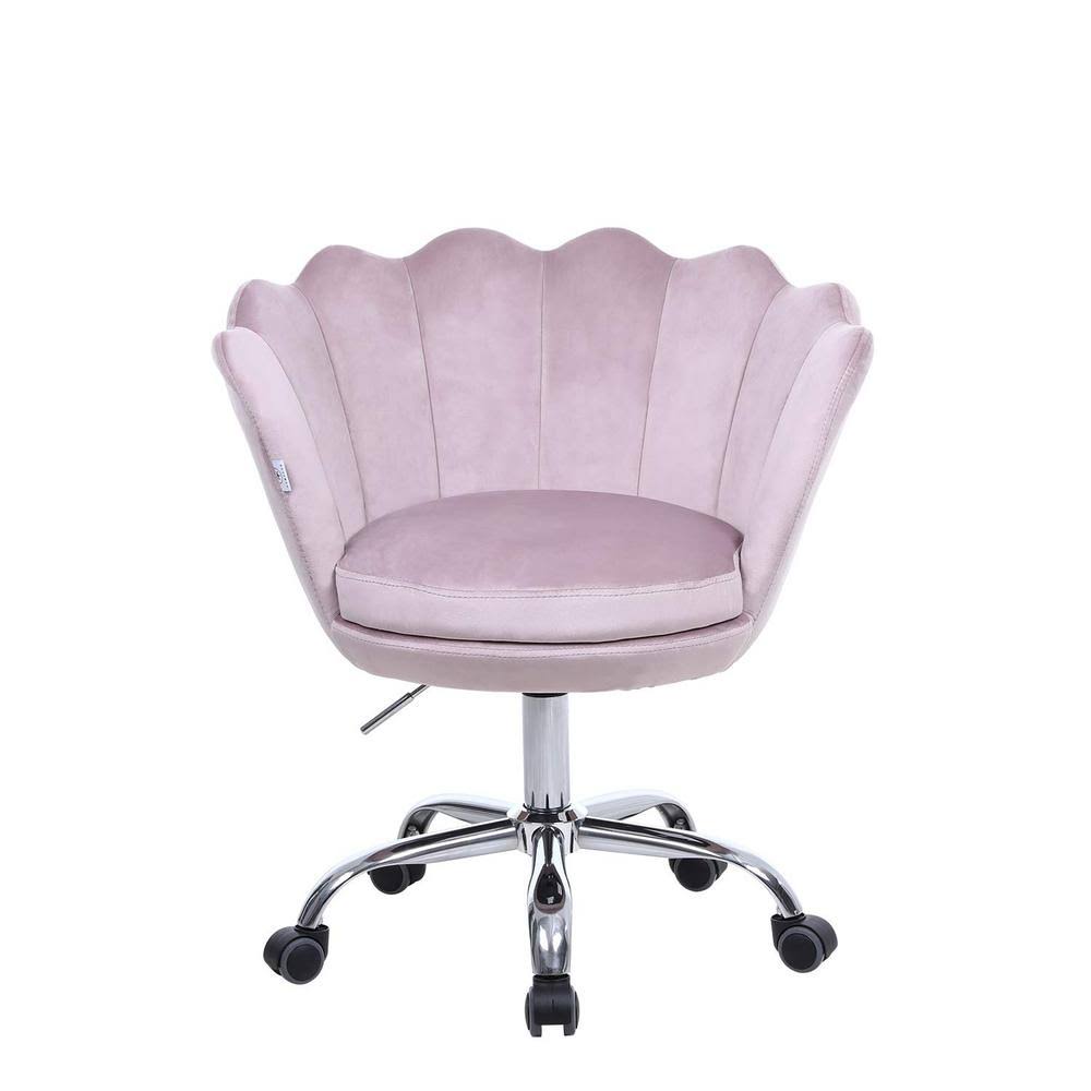 Pink Upholstery Task Chair with Adjustable Height M397782