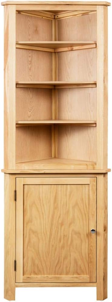 Solid Oak Wood Corner Cabinet D6105