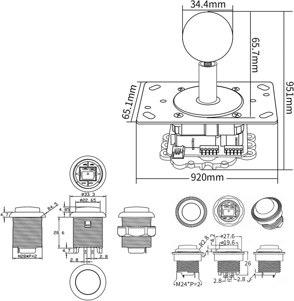2-Player LED DIY Arcade Kit E26308