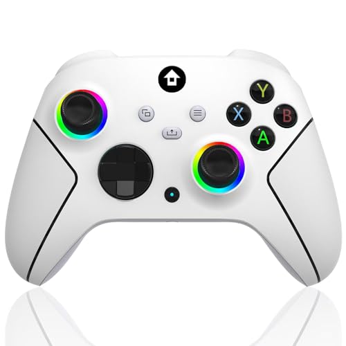 Wireless 2.4GHz Controller with 7 Colors RGB Light, 1000mAh Battery, 3.5mm Audio Jack B47398