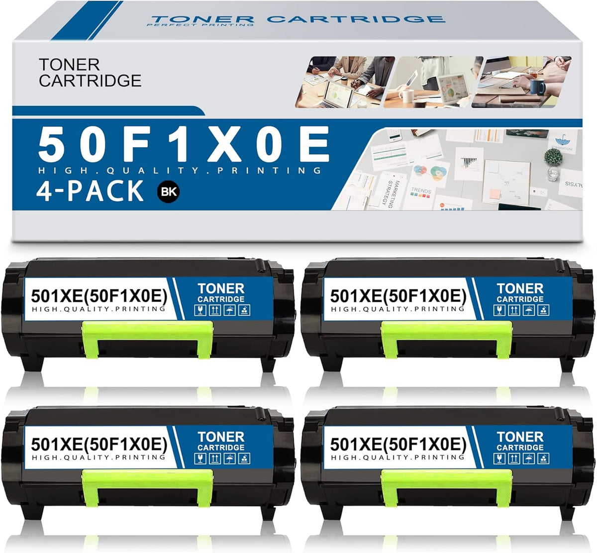 Compatible High Yield Black Toner Cartridge U566