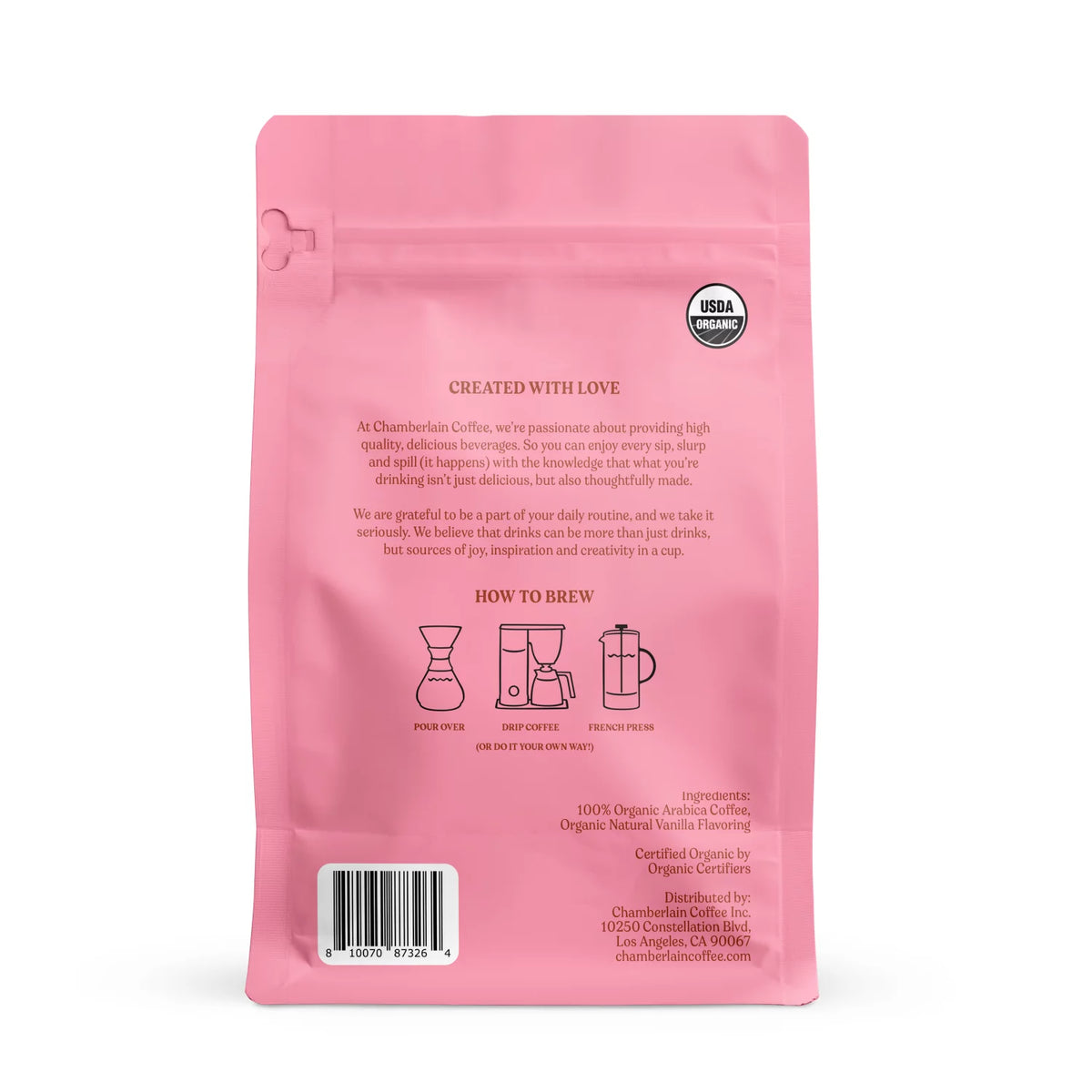 Fluffy Lamb Vanilla Medium Roast Grounds, 12 oz I26695