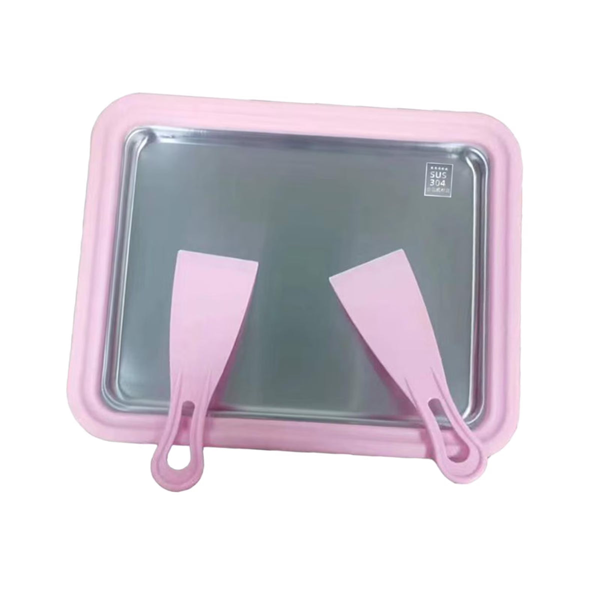 Ice Cream Rolled Maker with 2 Spatulas W12301
