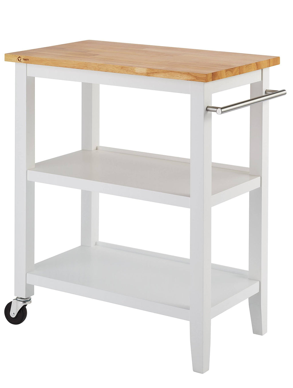 White Wood Kitchen Cart G39540