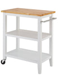 White Wood Kitchen Cart G39540