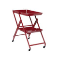 Red Folding Serving Cart F5111