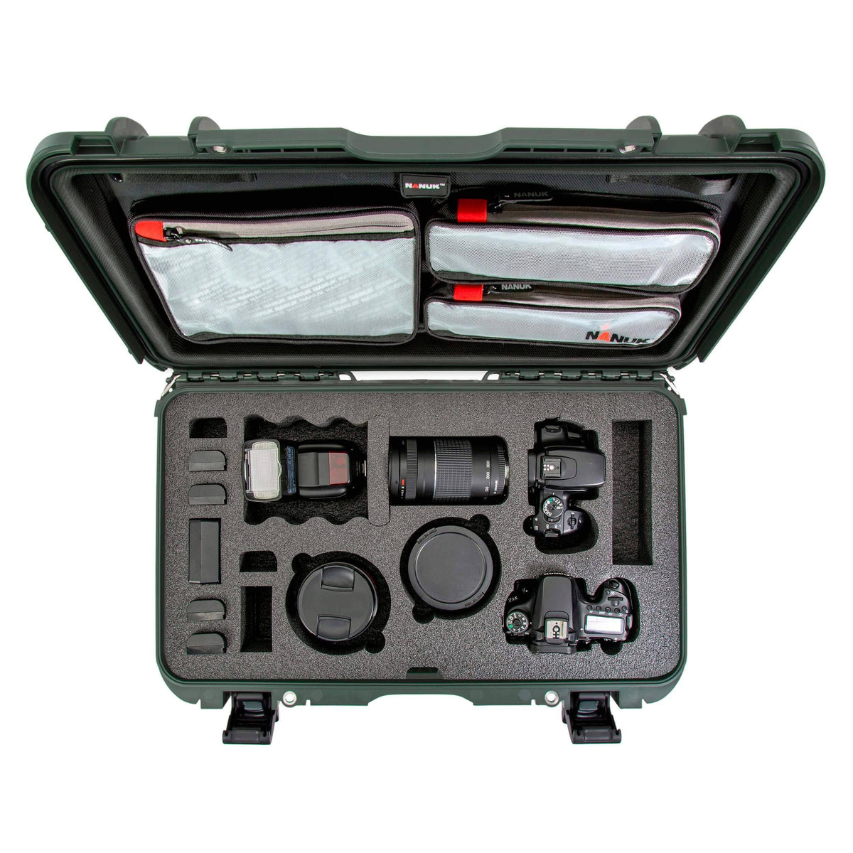 Yellow DSLR Camera Case with Lid Organizer F561981