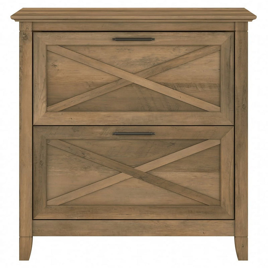 2 Drawer Contemporary Wood Lateral File Cabinet in Pine Y571725